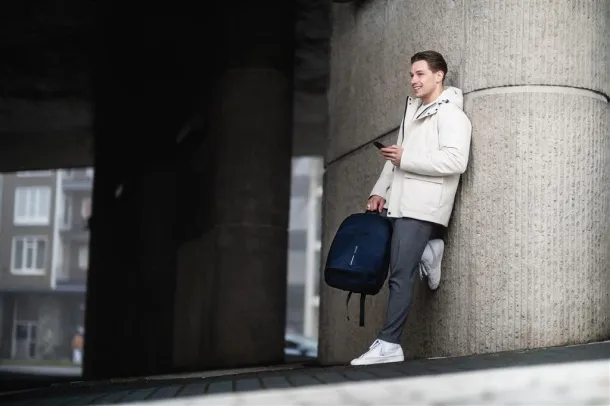 Bobby Soft anti-theft ruksak, 15.6" - XD Design Mornarsko plava Crna