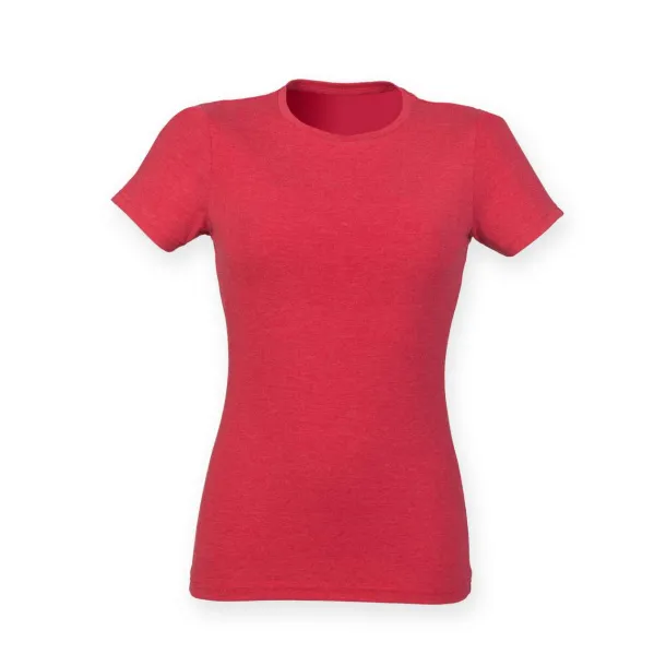  LADIE'S TRIBLEND T - 140 g/m² - Skinnifit Red Triblend