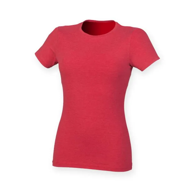  LADIE'S TRIBLEND T - 140 g/m² - Skinnifit Red Triblend