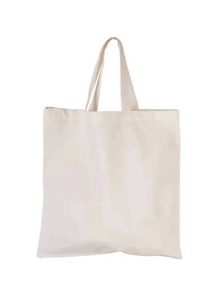 Shorty cotton shopping bag, 95 g/m² Beige