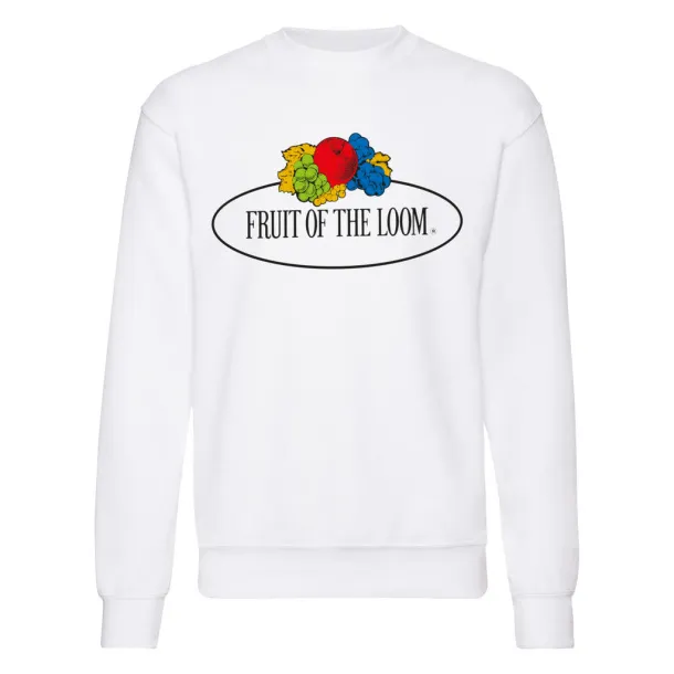  Vintage Sweat Set In Large Logo Print - Fruit of the Loom Vintage Collection Bijela