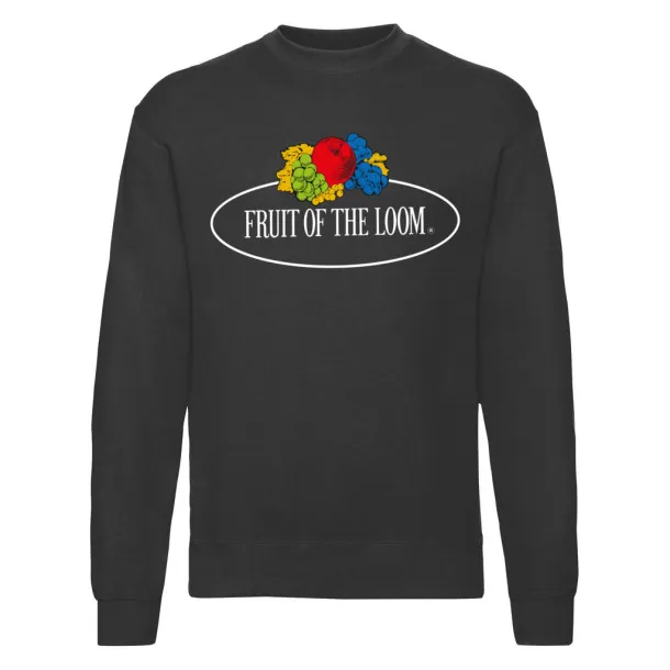  Vintage Sweat Set In Large Logo Print - Fruit of the Loom Vintage Collection Black