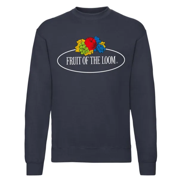  Vintage Sweat Set In Large Logo Print - Fruit of the Loom Vintage Collection Deep Navy