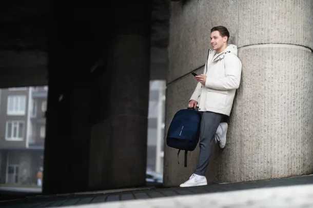 Bobby Soft anti-theft ruksak, 15.6" - XD Design Mornarsko plava Crna
