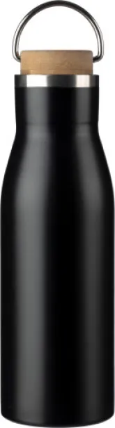 ALINE boca od recikliranog nehrđajućeg čelika, 500 ml Crna