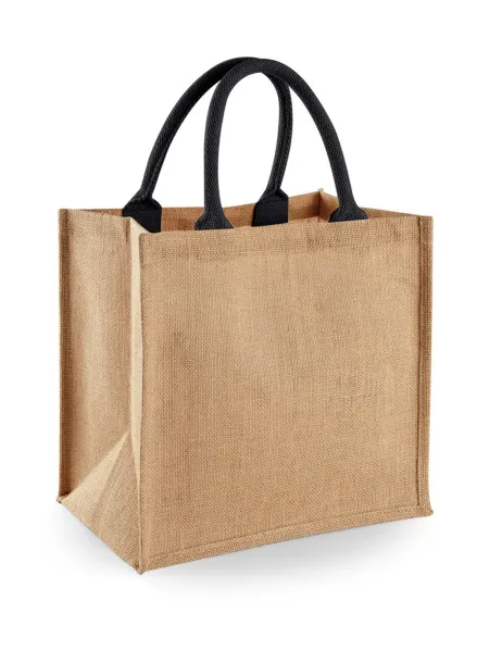  Jute Midi Tote - Westford Mill Natural Black