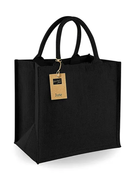  Jute Midi Tote - Westford Mill Black Black