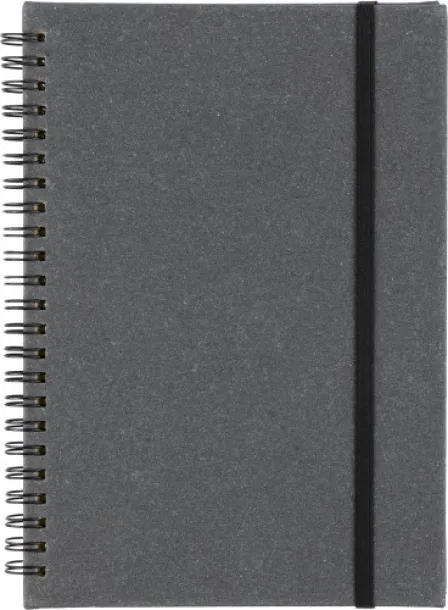 EGON Recycled leather notebook A5 black