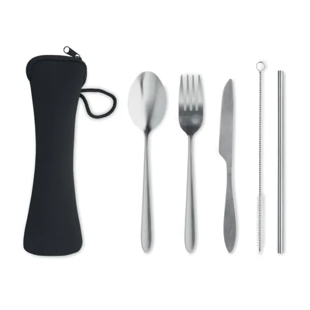 5 SERVICE Cutlery set stainless steel Black