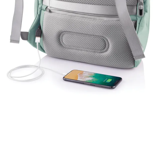 Bobby Soft anti-theft backpack - XD Design Green Cool Grey 9