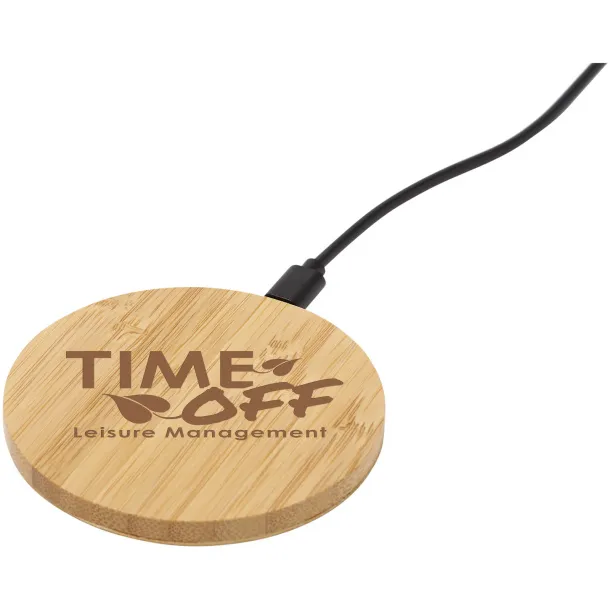 Essence bamboo wireless charging pad Natural