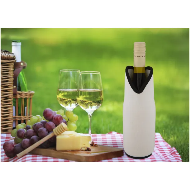 Noun recycled neoprene wine sleeve holder - Unbranded White