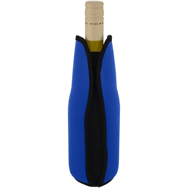 Noun recycled neoprene wine sleeve holder Royal blue