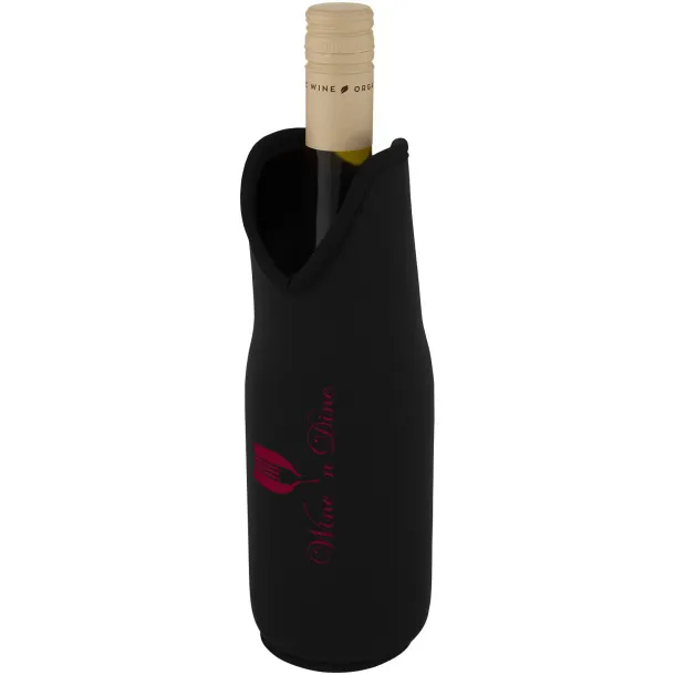 Noun recycled neoprene wine sleeve holder - Unbranded Solid black