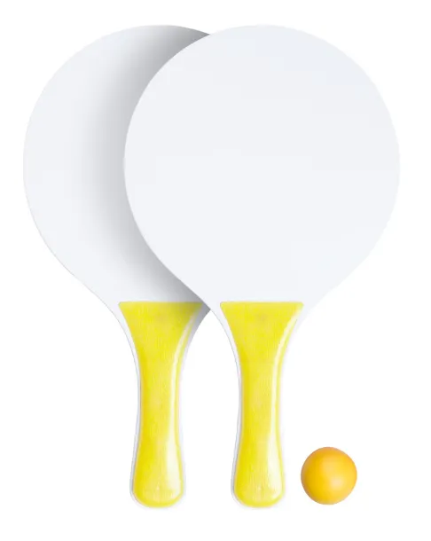 Negril beach tennis Yellow White