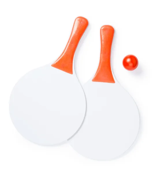 Negril beach tennis Orange White