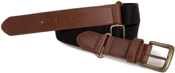  LOOP BELT - K-UP Light Brown Black