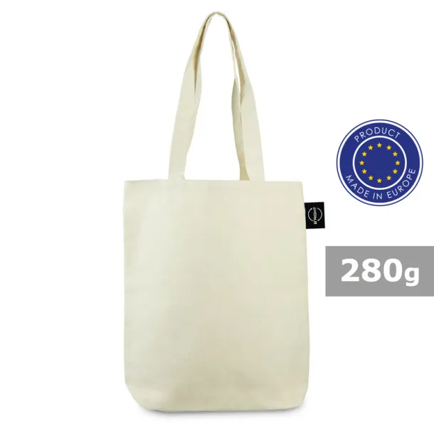  Cotton shopping bag B'RIGHT, 280 g/m2 beige