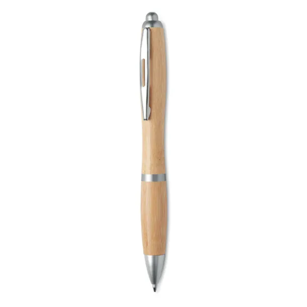 RIO BAMBOO Ball pen in ABS and bamboo Matt Silver