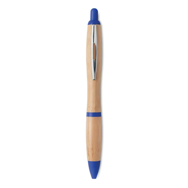 RIO BAMBOO Ball pen in ABS and bamboo Royal blue