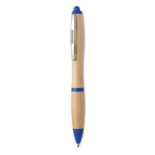 RIO BAMBOO Ball pen in ABS and bamboo Royal blue