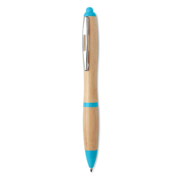 RIO BAMBOO Ball pen in ABS and bamboo Turquoise