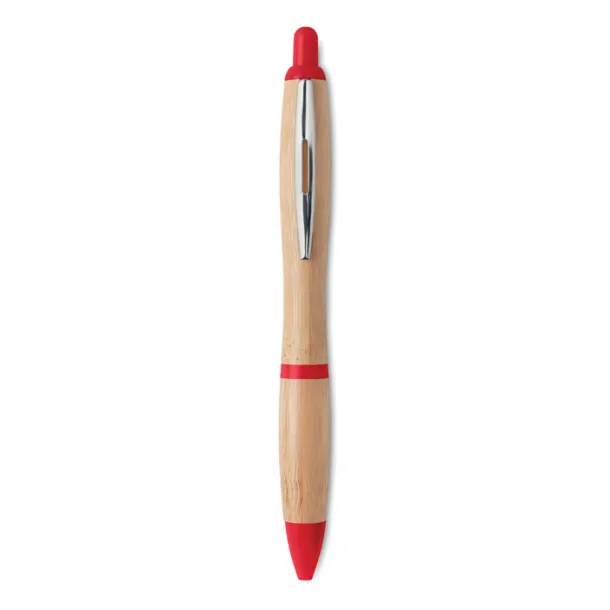 RIO BAMBOO Ball pen in ABS and bamboo Red