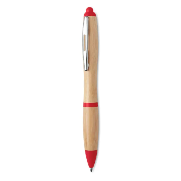 RIO BAMBOO Ball pen in ABS and bamboo Red