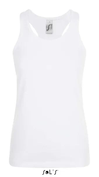 SOL'S JUSTIN WOMEN - RACERBACK TANK TOP - SOL'S White