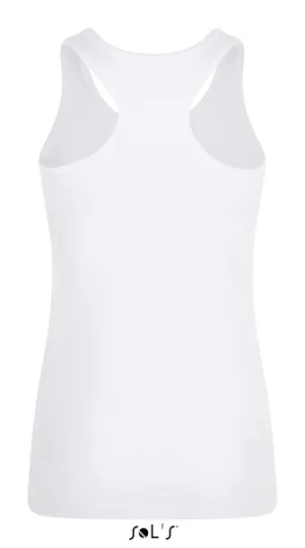 SOL'S JUSTIN WOMEN - RACERBACK TANK TOP - SOL'S White