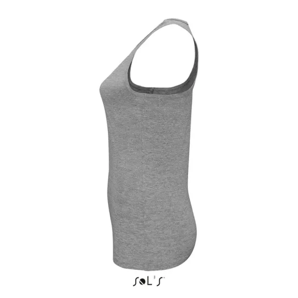 SOL'S JUSTIN ženski top sportskog kroja, 150 g/m2 - SOL'S Grey Melange