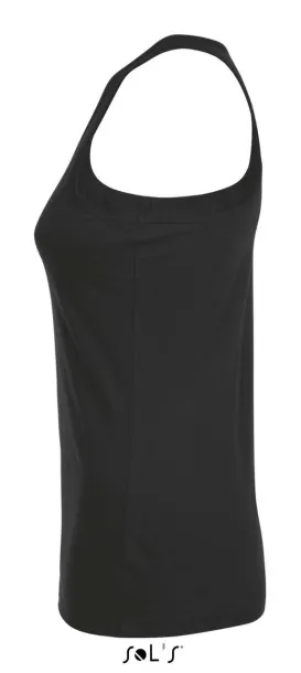 SOL'S JUSTIN ženski top sportskog kroja, 150 g/m2 - SOL'S Crna