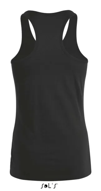 SOL'S JUSTIN ženski top sportskog kroja, 150 g/m2 - SOL'S Crna