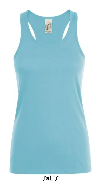 SOL'S JUSTIN ženski top sportskog kroja, 150 g/m2 - SOL'S Atoll Blue