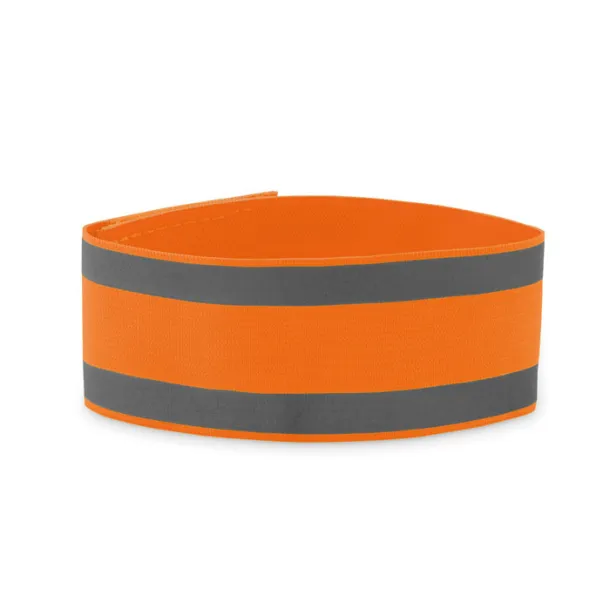 VISIBLE ME Sports armband in lycra neon orange