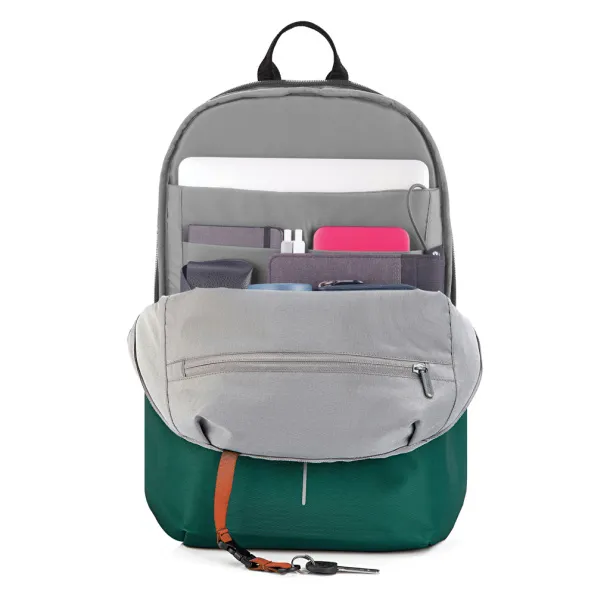 Bobby Soft anti-theft ruksak, 15.6" - XD Design forest green, black Crna