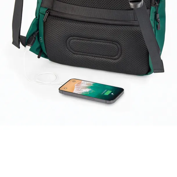 Bobby Soft anti-theft ruksak, 15.6" - XD Design forest green, black Crna