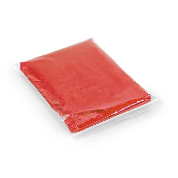 SANDRA Waterproof poncho Red