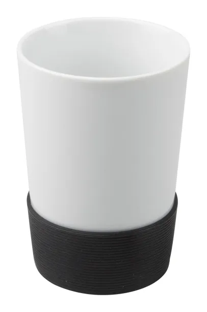 Grippy mug with silicone White Black