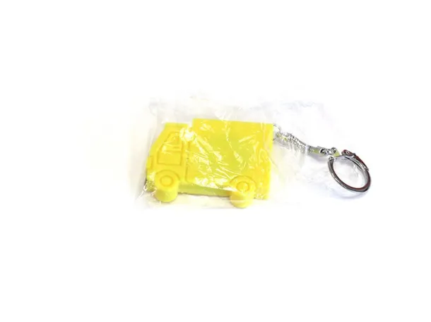 HUGO key holder with tape measure Yellow