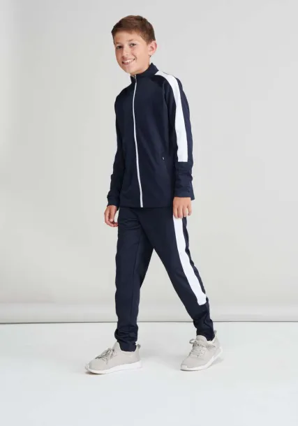  KID'S KNITTED TRACKSUIT TOP - Finden + Hales Navy White