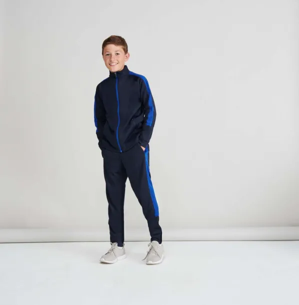  KID'S KNITTED TRACKSUIT TOP - Finden + Hales Navy White