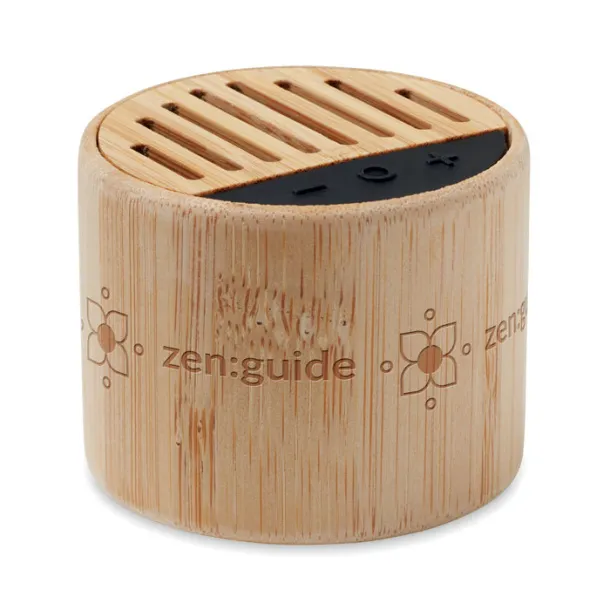 ROUND LUX Round bamboo wireless speaker Wood