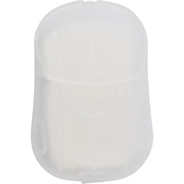  Travel soap sheets, 20 pcs white
