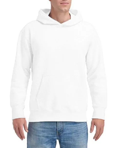  HAMMER ADULT HOODED SWEATSHIRT - Gildan White