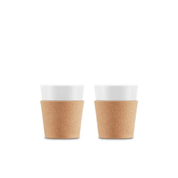 BISTRO 300 Set 2 porculanske šalice, 300 ml Prirodna