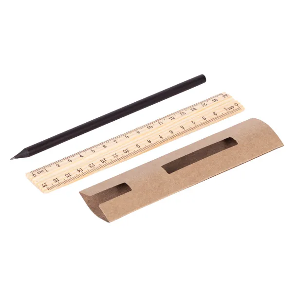 SIMPLE PENCIL set of pencil and ruler Beige