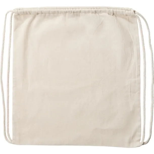  Cotton drawstring bag beige