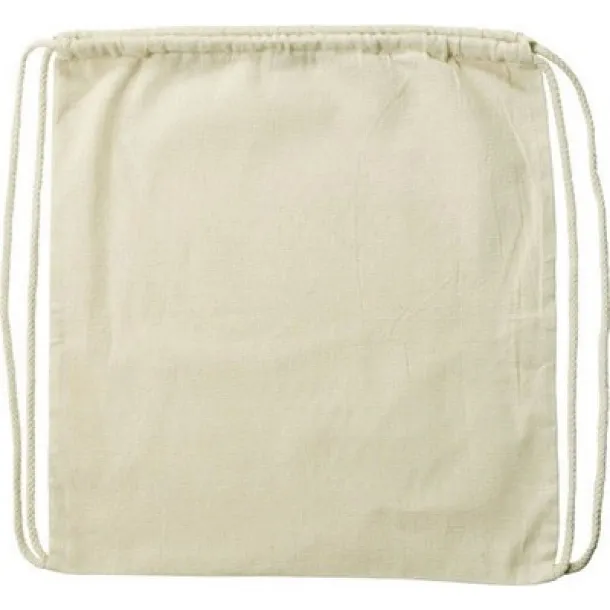  Cotton drawstring bag beige