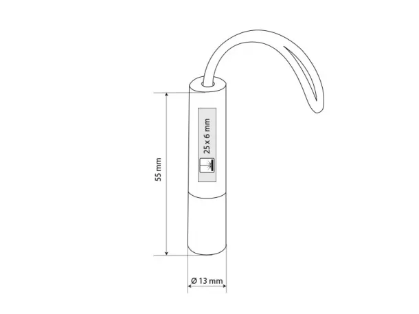 RAVE Flashlight 1 LED Kiwi